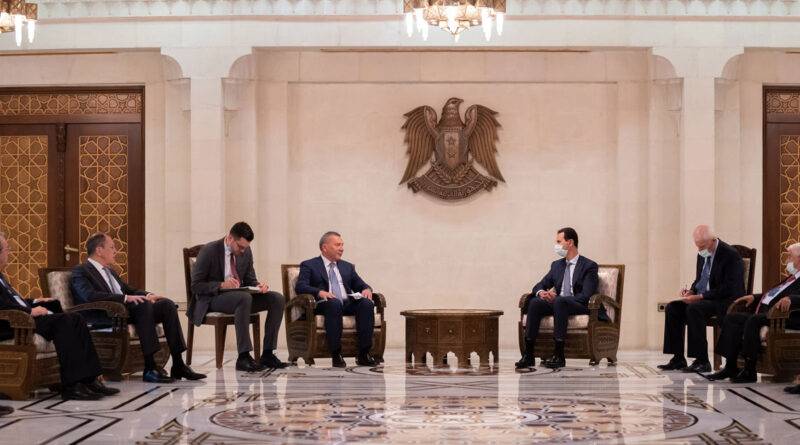 الرئيس الأسد يستقبل وفداً روسياً برئاسة بوريسوف