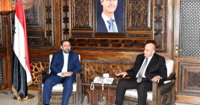 الرفيق الحديد يلتقي السفير أكبري… العمل المشترك للارتقاء بالعلاقات الاستراتيجية بين سورية وإيران إلى مصاف العلاقات الحيوية